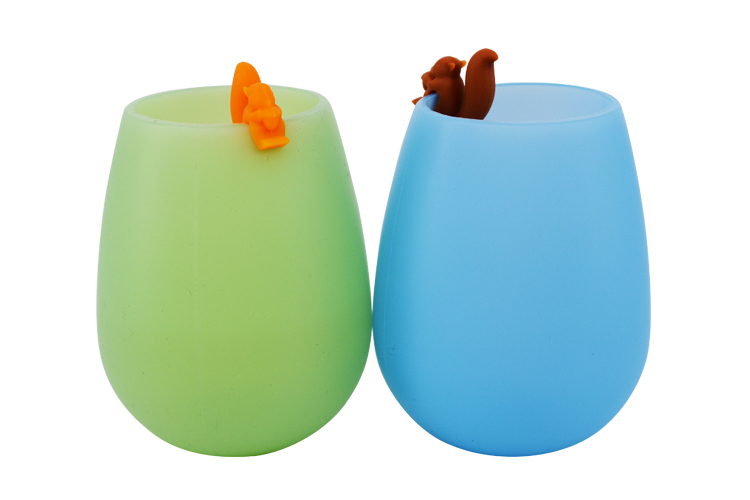 硅胶酒杯识别器,酒杯识别标签,松鼠酒杯识别标记 硅胶酒杯识别器,酒杯识别标签,松鼠酒杯识别标记