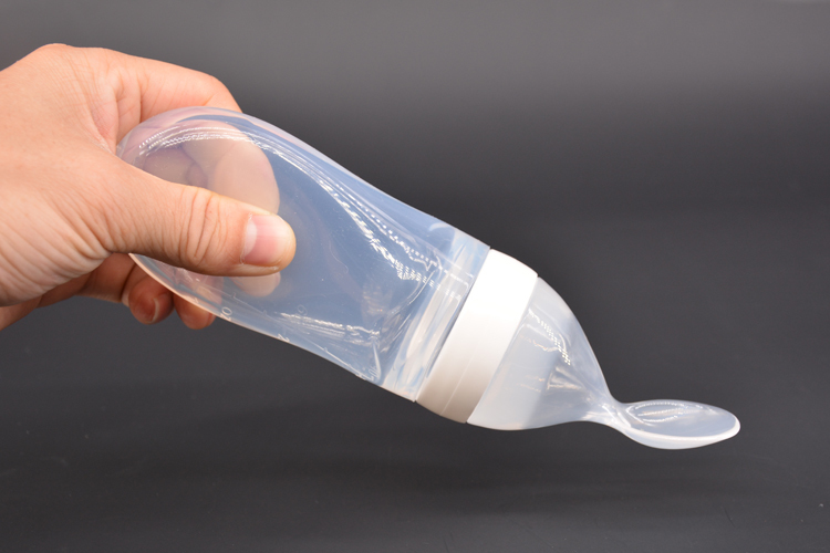 硅胶喂养勺 硅胶喂养勺