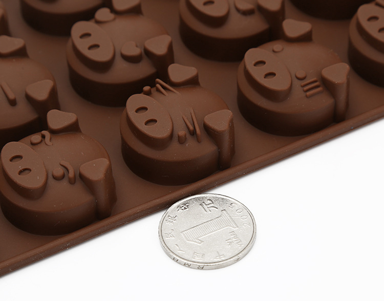 硅胶巧克力模,猪头巧克力模具,小猪烘焙模 硅胶巧克力模,猪头巧克力模具,小猪烘焙模